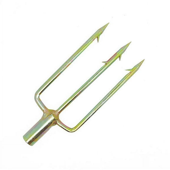 Spearfishing 3 Prong 8mm Spearhead fork Harpoon Tip with Barbs