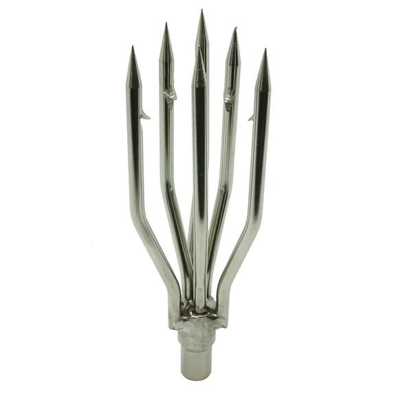 Spearfishing Lionfish 4.5" 6mm Pole Spear Tip 6 Prong Head Paralyzer w/ Barbs