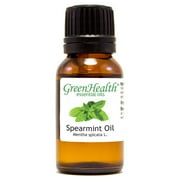 Spearmint Essential Oil - 1/2 fl oz 15 ml Glass Bottle w/ Euro Dropper - 100% Pure Essential Oil by GreenHealth