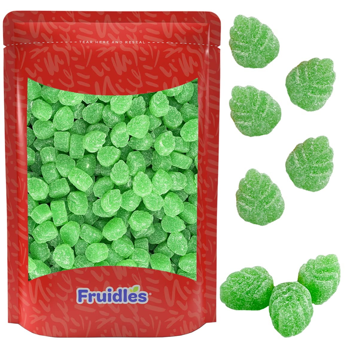 Spearmint Leaves, Delicious Gummy Jelly Candy, GlutenFree, Fun And