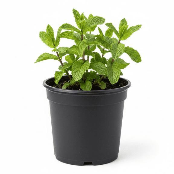 Spearmint Plant Live, Live Spearmint Plant in Pot, Perennial Herbs, Fragrant and Edible Mint, Indoor Outdoor Growing