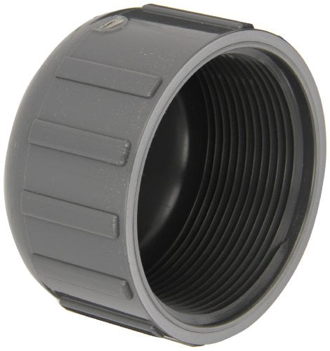 Spears 448-B Series PVC Pipe Cap - 1/2 NPT Female, Schedule 40, Black | Plumbing & Irrigation Fitting