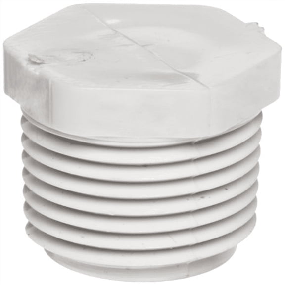 Spears 450 Series PVC Pipe Fitting, Plug, Schedule 40, 3/4" NPT Male