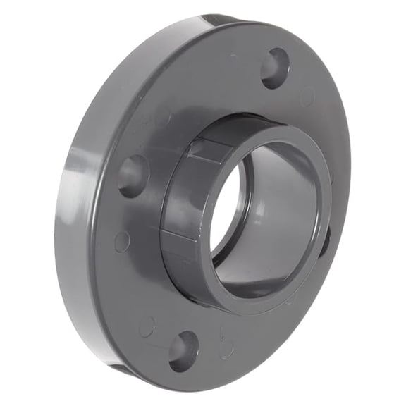 Spears 854-020 PVC Pipe Fitting, Van Stone Flange, Class 150, Schedule 80, Gray, 2" Socket