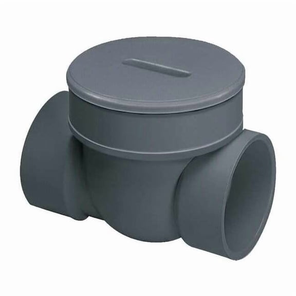 Spears Backwater Valve,4 In.,PVC,120 Deg F S475P