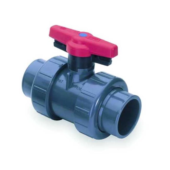 Spears 3/4" Socket CPVC Ball Valve Inline True Union 1839-007C