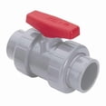 thumbnail image 1 of 1/2" Socket CPVC Ball Valve Inline 3639-005C, 1 of 1