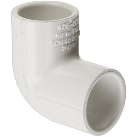Spears Manufacturing 1.5 in. 90 deg Socket Elbow Schedule - White