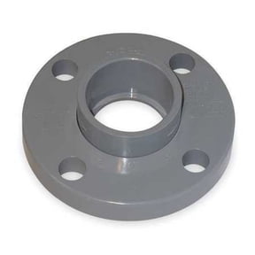 Spears PVC Pipe Fitting, Van Stone Flange, Class 150, Schedule 80, Gray, Socket