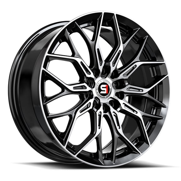 Spec-1 SP-57 5x110/5x114.3 18x8 +38 Gloss Black & Machined