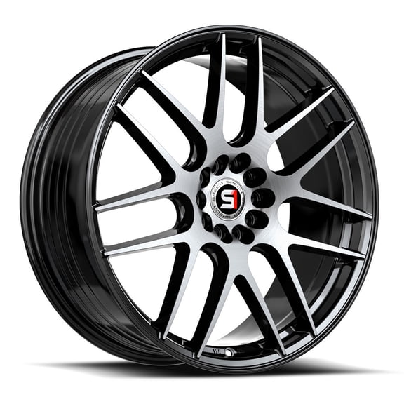 Spec-1 SP-65 5x105/5x114.3 17x8 +42 Gloss Black & Machined