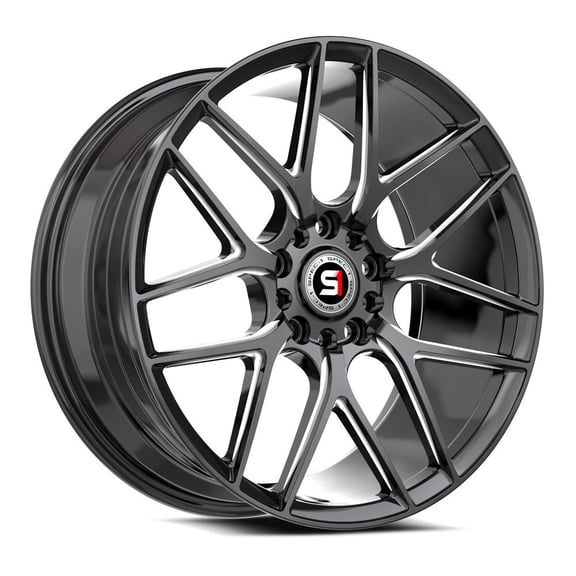 Spec-1 SP-78 5x114.3/5x120 18x8 +35 Gloss Black & Milled
