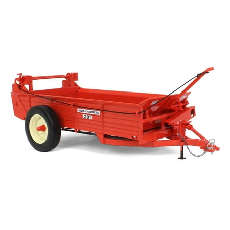 Spec Cast 1/16 Allis Chalmers 281 Box Manure Spreader, 2022 Orange Spectacular Show Cust-2030