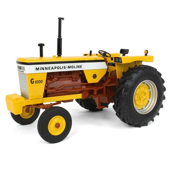 Minneapolis Moline G1000 Open Station 2WD Tractor Yellow with Brown Frame "Classic Series" 1/16 Diecast Model by SpecCast