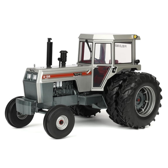 Spec Cast 1/16 White 2-135 Red Stripe Tractor with Rear Duals, 2026 Lafayette Toy Show Cust-2140