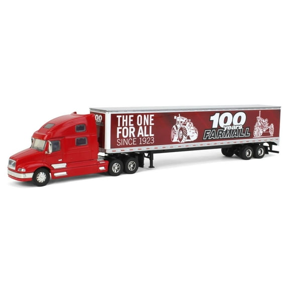 Spec Cast 1/64 100 Years Farmall Volvo 770 Tractor Trailer, The One For All Since 1923, Ages 14+, ZJD1927