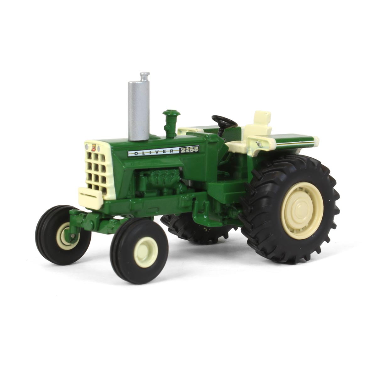 1/64 Scale Green and Cream Diecast Oliver 2255 Tractor