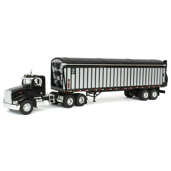 Spec Cast MEY 004 1/64 Meyer 9140RT Boss AG Semi Tractor/Trailer Set w/ Black Peterbilt 385
