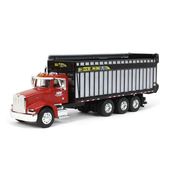 Spec Cast 1/64 Red Peterbilt 385 with H&S Big Dog 1226 Forage Box, Exclusive HFE Edition Cust-1990