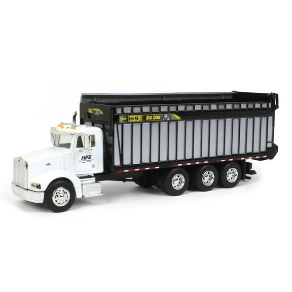 Spec Cast 1/64 White Peterbilt with H&S Big Dog 1226 Forage Box, Exclusive HFE Edition Cust-2011
