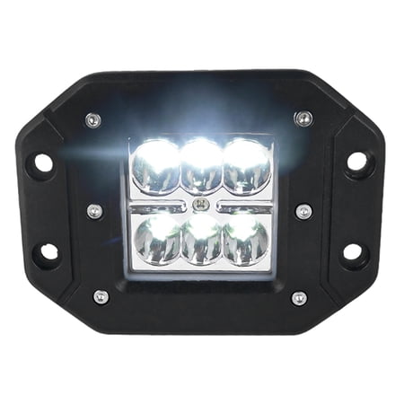 Spec-D Tuning 18W 6000K Led Spot Off Road Bumper Mount Work Light Fog Lamps