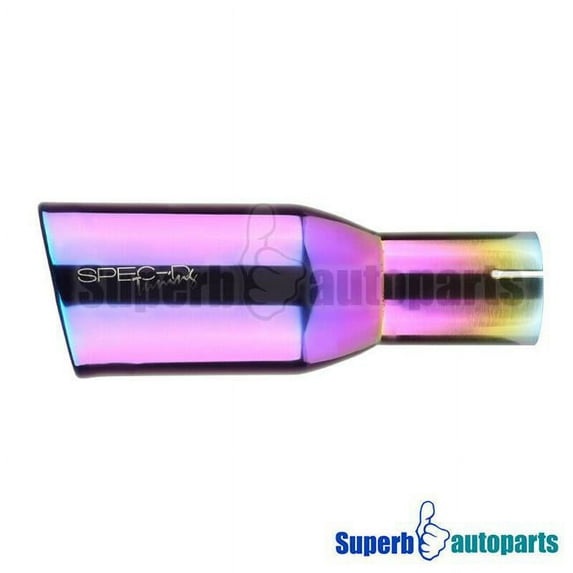 Spec D Tuning 2.5 Inlet 3.75 in. Outlet B Style Purple Universal Muffler Tip