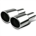 thumbnail image 1 of Spec-D Tuning 2.5" Inlet 4.125" Slant Angle Cut Round Tip Stainless Steel Exhaust Muffler Fits select: 1987-2010 HONDA ACCORD, 1988-2010 HONDA CIVIC, 1 of 7