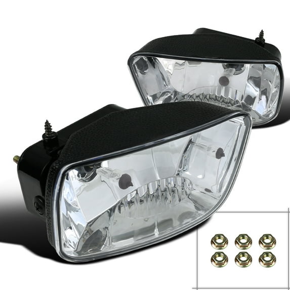 Spec-D Tuning 2002-2009 Chevy Trailblazer Clear Lens Front Fog Bumper Lights W/ Bulbs 2002 2003 2004 2005 2006 2007 2008 2009 (Left + Right)