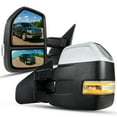 thumbnail image 1 of Spec-D Tuning [2015 Look] Chrome Power Heated Towing Mirrors w/ LED Signal Compatible with 2007-2014 Ford F150 Pickup Left + Right, 1 of 7