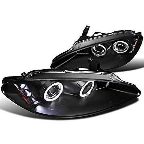 Spec-D Tuning 2LHP-ITRE98JM-TM Dodge Intrepid Black Led Dual Halo Projector Headlights