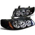 thumbnail image 1 of Spec-D Tuning 2LHP-SEN00G-TM Nissan Sentra Dual Halo Led Glossy Black Housing Projector Headlights, 1 of 2