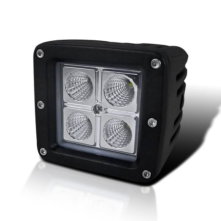 Spec-D Tuning 3" 16W LED Off Road Suv Truck Flood Work Fog Light Driving Lamp