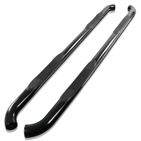 Spec-D Tuning 3" Black Side Step Nerf Bars Running Boards Compatible with 2015-2021 Ford F150 Supercrew Cab, 2017-2021 Ford F250 350 450 550 Super Duty, L+R Pair