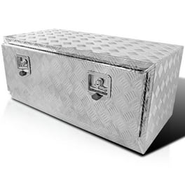 XtremepowerUS 36 Aluminum Truck Tool Box with Built in Lock for Flat Bed Pickup Storage Walmart