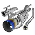 thumbnail image 1 of Spec-D Tuning 4" Burnt Tip Catback Exhaust Muffler System Compatible with 2002-2005 Honda Civic 3Dr, 1 of 7