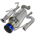 thumbnail image 1 of Spec-D Tuning 4" Burnt Tip Catback Exhaust System Compatible with 1996-2000 Honda Civic 3Dr, 1 of 7