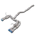 thumbnail image 1 of Spec-D Tuning 4" Stainless Steel Quad Burnt Tip Catback Exhaust System Compatible with 2015-2021 Subaru WRX STI, 1 of 7