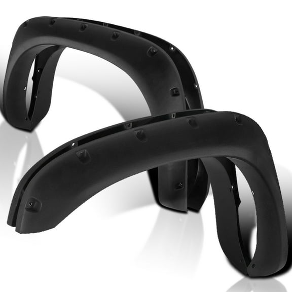 Spec-D Tuning 4PC Front + Rear Paintable Pocket Rivet Fender Flares Compatible with 2002-2008 Dodge Ram 1500, 2003-2009 Dodge Ram 2500 3500