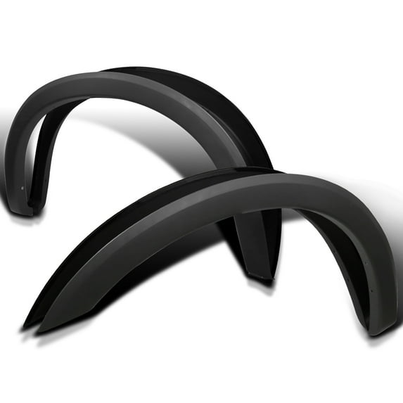 Spec-D Tuning 4PC Matte Black Front + Rear Textured Fender Flares Compatible with 1999-2007 Ford F250 F350 F450 Super Duty
