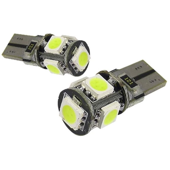 Spec D Tuning 5050 5 SMD with T10 Canbus LED Bulb for Universal All - White