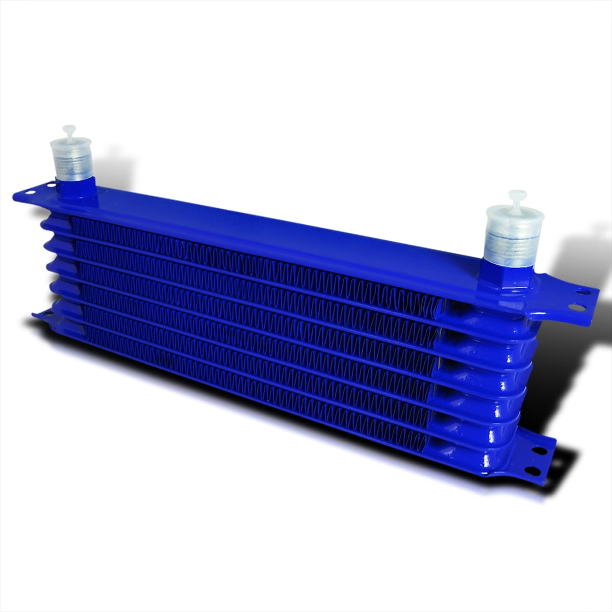SpecD Tuning 7Row 10 An Blue PowderCoated Aluminum Engine / Transmission Racing Oil Cooler