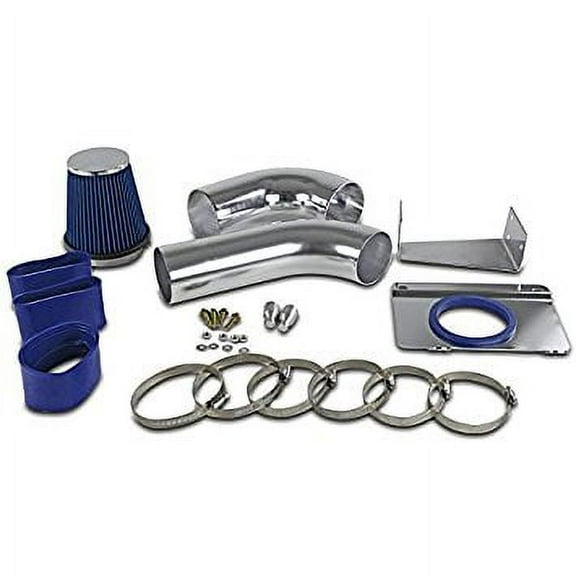 Spec-D Tuning AFC-MST89V8BL-AY Ford Mustang 5.0L V8 Cold Air Intake High Flow Blue Filter Kit