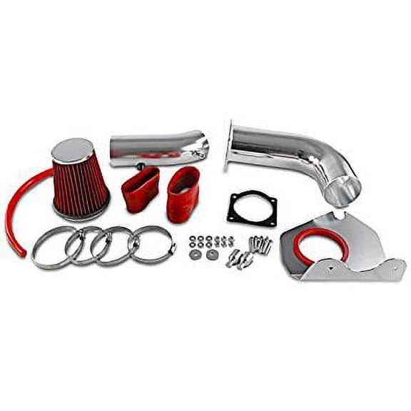 Spec-D Tuning AFC-MST99V6RD-AY Ford Mustang 2Dr Coupe 3.8L V6 Cold Air Intake+High Flow Red Filter