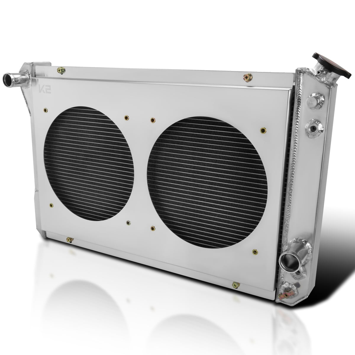 Spec-D Tuning Aluminum Cooling 3 Row Radiator with Fan Shroud ...