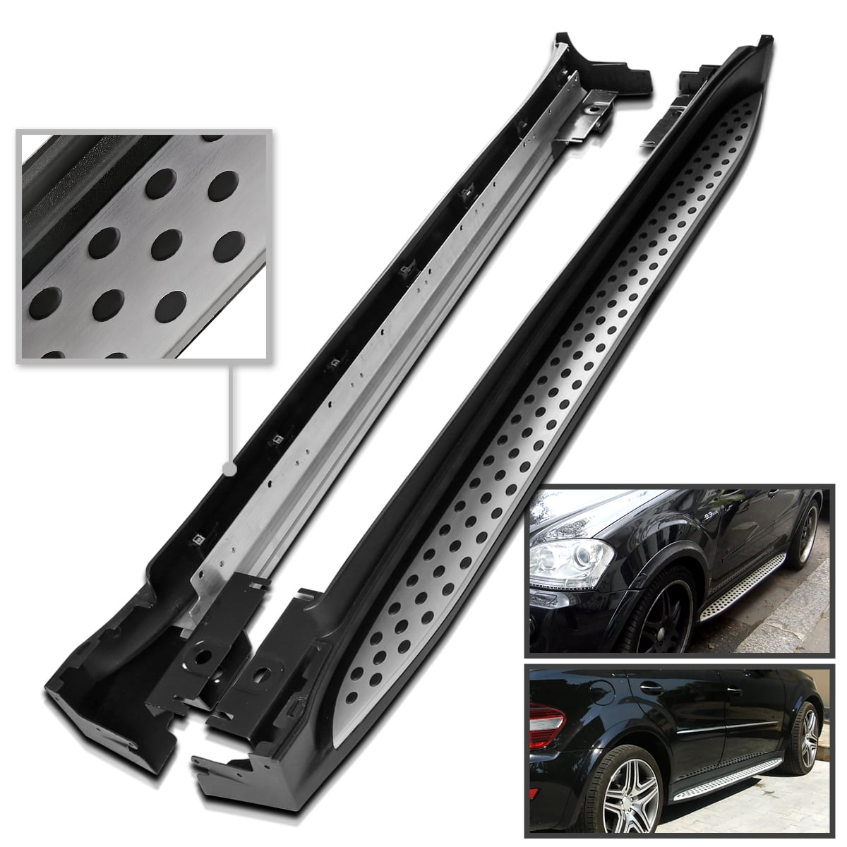 Spec-D Tuning Aluminum Side Step Bars Running Boards Compatible with ...