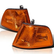 Spec-D Tuning Amber Corner Signal Lights Compatible with 1990-1991 Honda Civic 2/3Dr Hatchback L R Pair Assembly