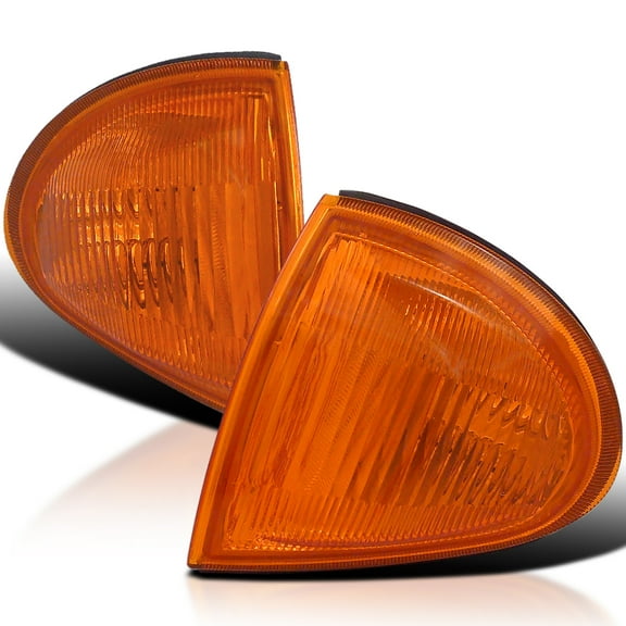 Spec-D Tuning Amber Corner Signal Lights Compatible with 1993-1997 Honda Del Sol L+R Pair Assembly