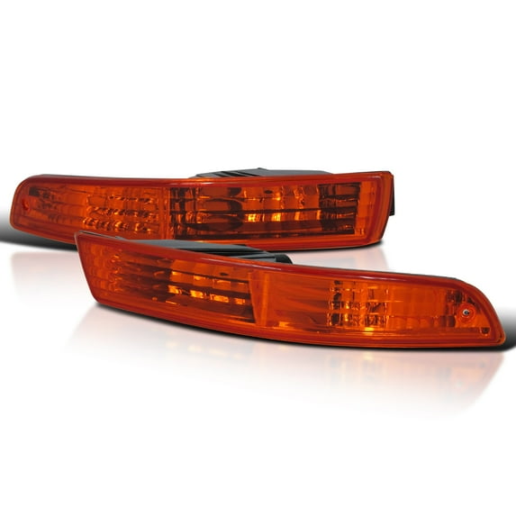 Spec-D Tuning Amber Lens Bumper Lights Compatible with 1994-1997 Acura Integra L+R Pair Assembly