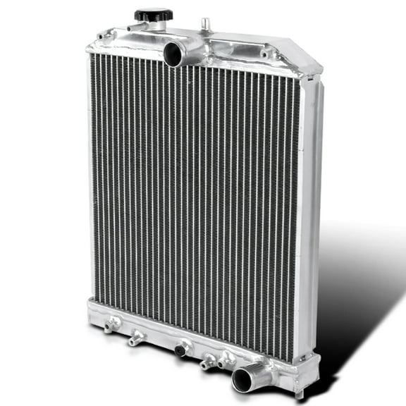 Spec-D Tuning Auto A/T Racing Full Aluminum Radiator Compatible with 1992-2000 Honda Civic EG EJ EK Del Sol Automatic Transmission 2 Row Dual Core Cooling