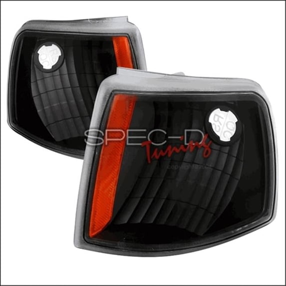 Spec-D Tuning Black Corner Lights for 93 to 97 Ford Ranger, 12 x 6.5 x 6.5 in.